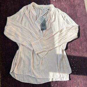 Zadig & Voltaire Tink Satin Raye - Pearly